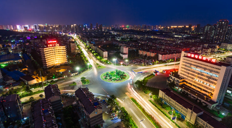 禹会区夜景图
