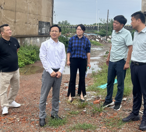 张斌调研辖区征迁项目及城市防汛工作