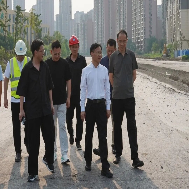 张斌调研辖区重点项目建设情况